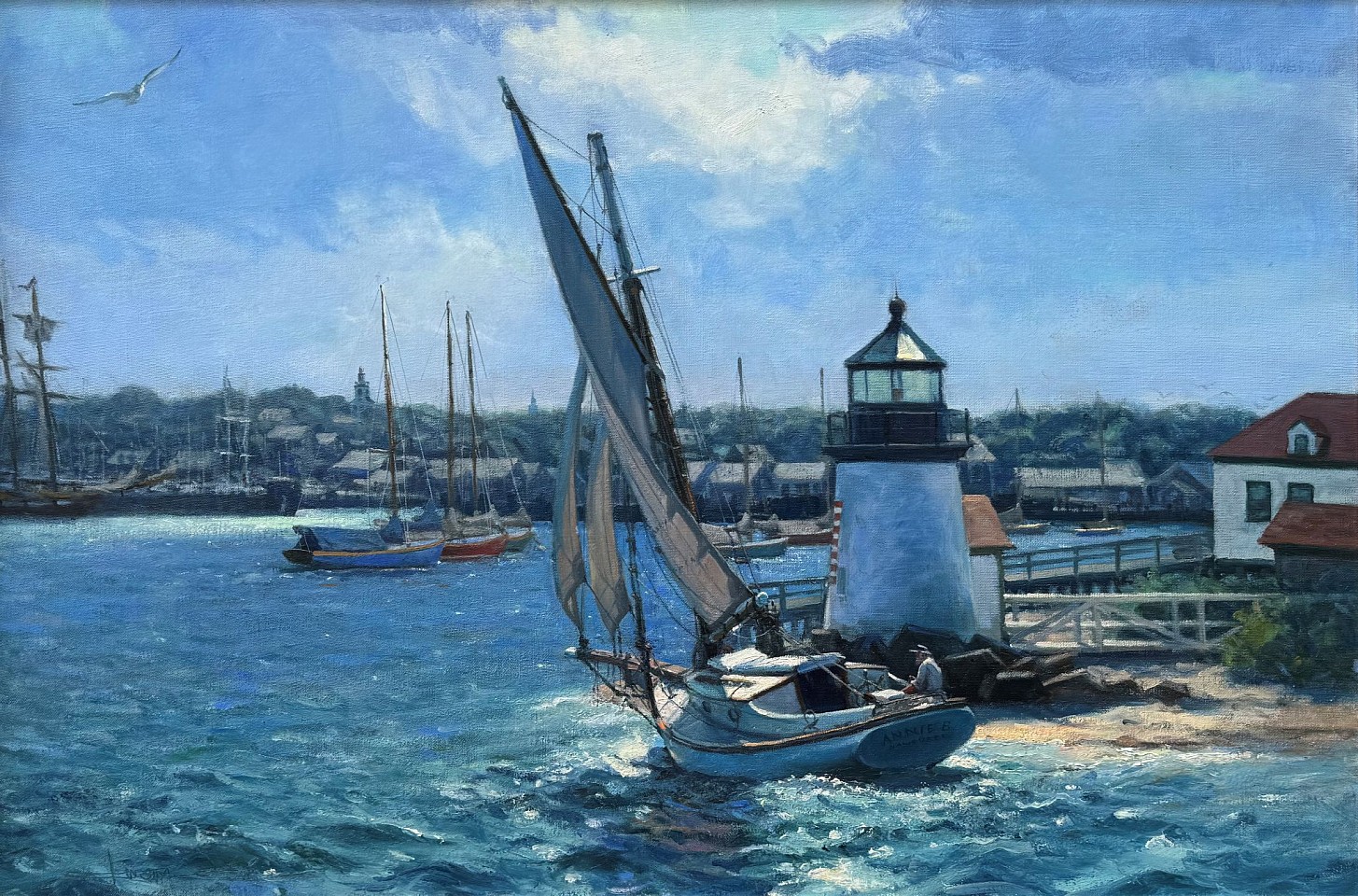 Louis Guarnaccia, Hugging the Shore, Nantucket, 2025
oil on linen, 20 x 30 in. (50.8 x 76.2 cm)
LG250602