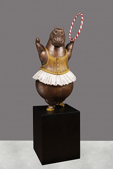Work: Bjorn Skaarup Hippo Hula Hoop Dancer, Ed. 1/9