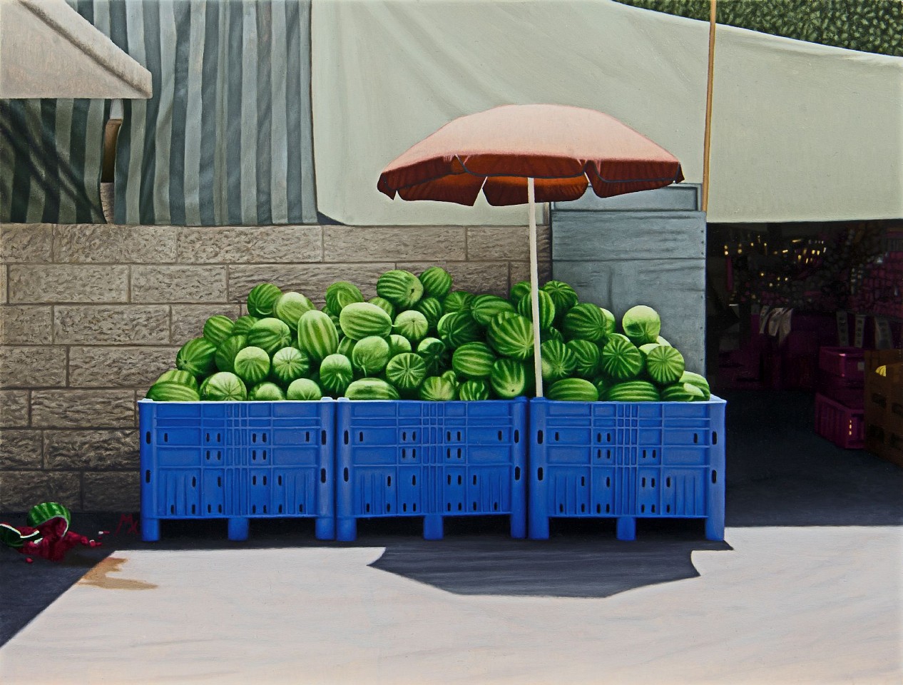 Max Ferguson, Who by Watermelon, 2023
oil on panel, 12 x 16 in. (30.5 x 40.6 cm)
MF250901