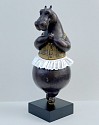 Bjorn Skaarup, Hippo Ballerina, en pointe II, maquette, Ed. of 9
2024, bronze with fabric skirt
