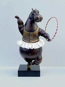 Bjorn Skaarup - Bjorn Skaarup Hippo Hula Hoop Dancer IV, maquette, Ed. 1/9