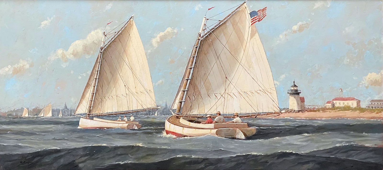 Nicholas Berger, Colors in the Wind, 2023
oil on board, 17 x 38 in. (43.2 x 96.5 cm)
NB230601