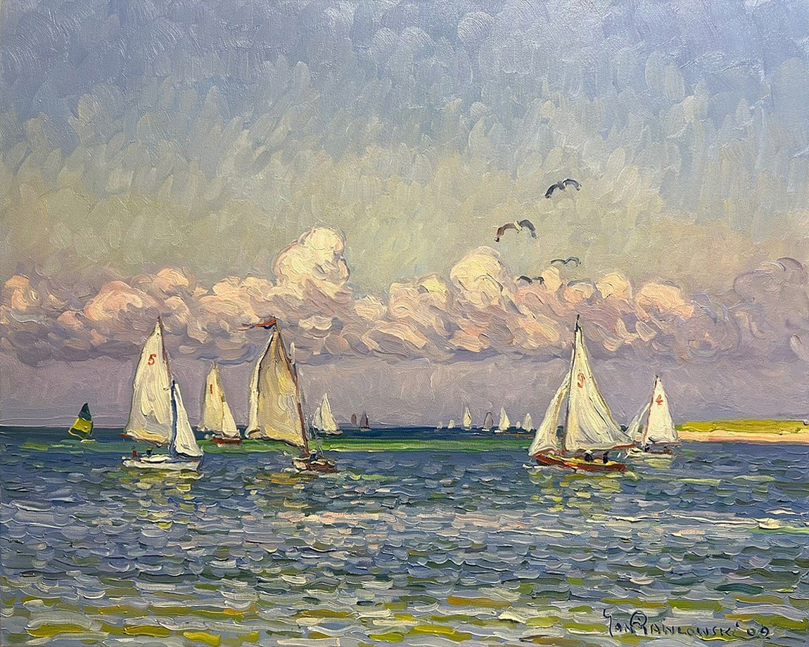 Jan Pawlowski, Sailing off Brant Point, 2009
oil on canvas, 24 x 30 in. (61 x 76.2 cm)
JP250701