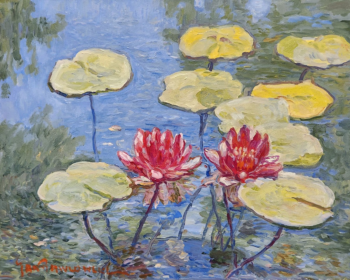Jan Pawlowski, Water Lilies, 2023
oil on canvas, 16 x 20 in. (40.6 x 50.8 cm)
JP230901
