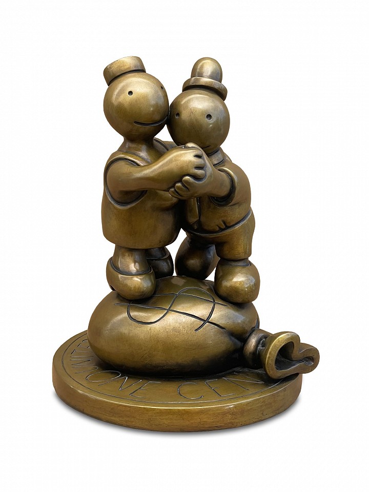Tom Otterness, Free Money, Ed. 8/9, 1999
bronze, 12 5/8 x 10 1/2 x 9 5/8 in. (32.1 x 26.7 x 24.4 cm)
TO251001