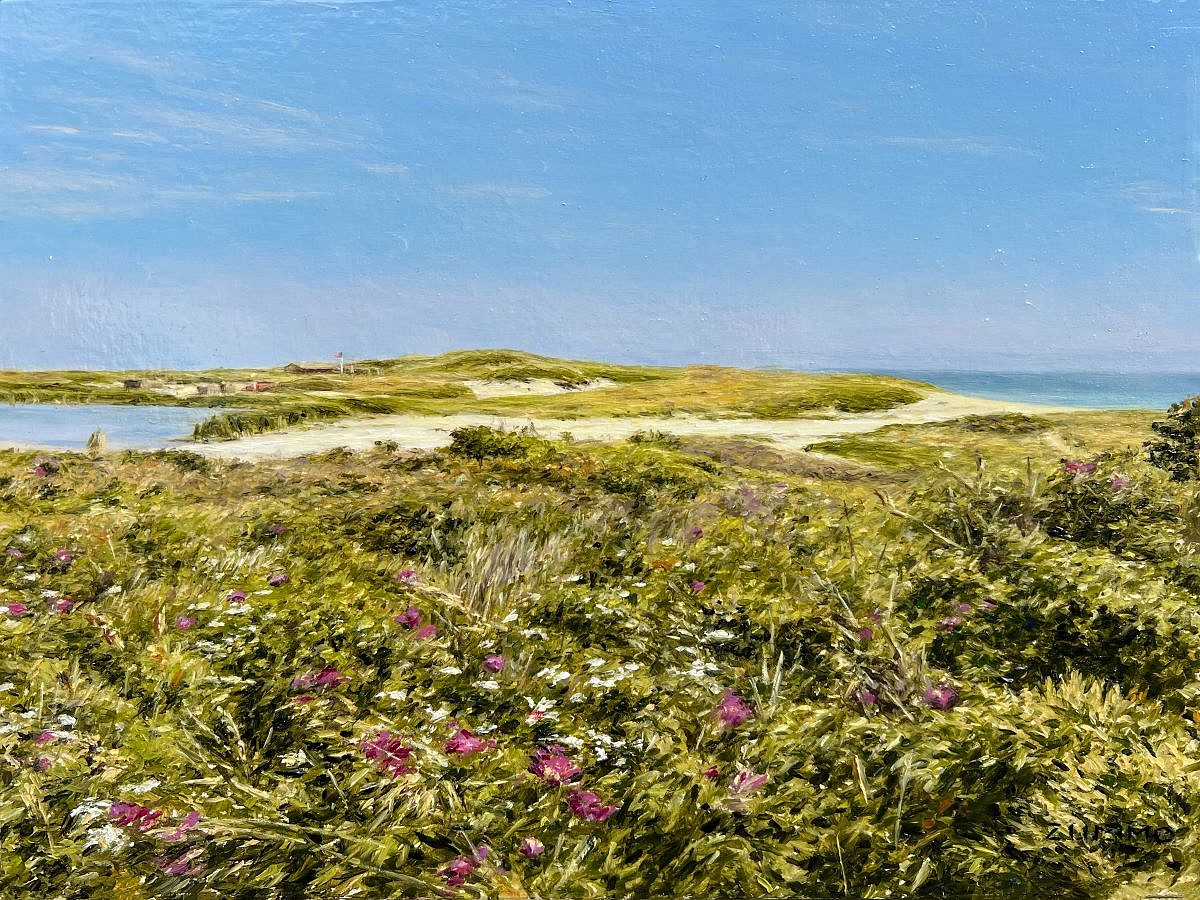 Lori Zummo, Miacomet Dunes, 2025
oil on board, 9 x 12 in. (22.9 x 30.5 cm)
LZ251002