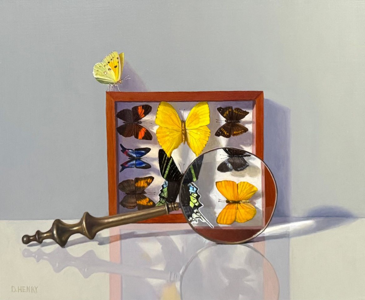 David Henry, Butterflies, 2025
oil on birch panel, 10 x 12 in. (25.4 x 30.5 cm)
DH251001