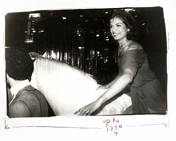Work:&nbsp;Andy Warhol Bianca Jagger on Horseback, Studio 54