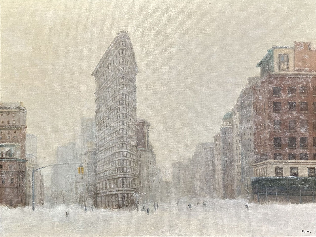 Marla Korr, Flatiron After Big Snow, 2026
oil on canvas, 18 x 24 in. (45.7 x 61 cm)
MK260203