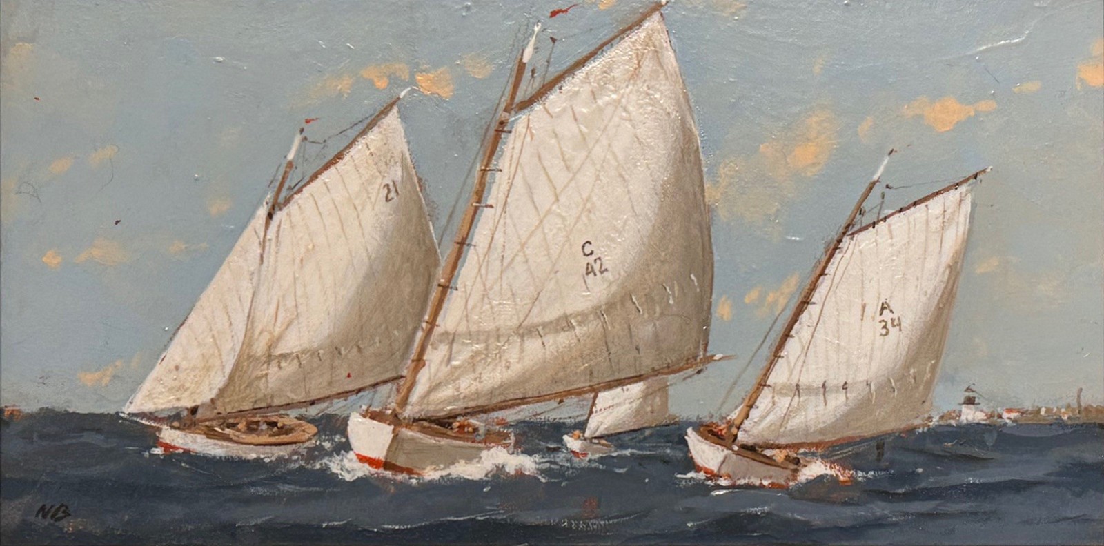 Nicholas Berger, Day Sailing Study 4, 2026
oil on panel, 5 x 9 7/8 in. (12.7 x 25.1 cm)
NB260409