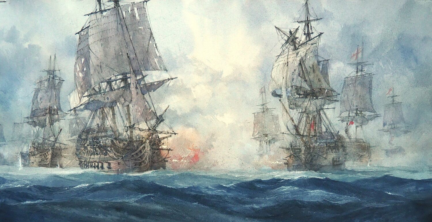 Julian Bruere, Chesapeake Sept 5, 1781, 2026
watercolor, 11 x 22 in. (27.9 x 55.9 cm)
JB260401_ASMA
