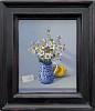 chamomile in blue framed