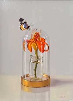 David Henry -&nbsp;David Henry Day Lily and Butterfly