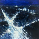 Tommaso Ottieri, Paris Blu
oil on board