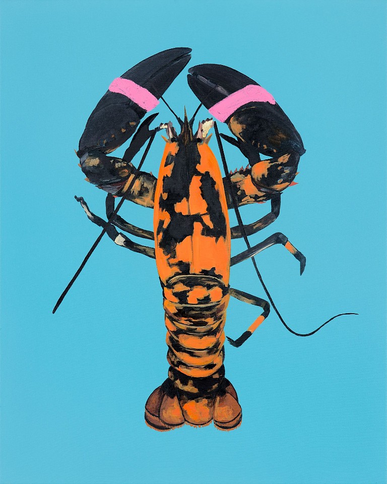 Adam S. Umbach, Pinchy (Blue Lobster), 2024
oil and acrylic on canvas, 30 x 24 in. (76.2 x 61 cm)
AU260708