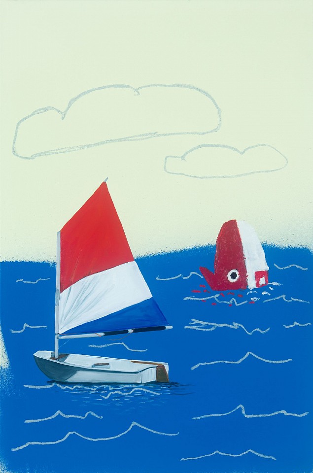 Adam S. Umbach, Shark Watch (Sun Haze), 2026
oil and acrylic on canvas, 36 x 24 in. (91.4 x 61 cm)
AU260701
