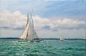 Louis Guarnaccia, Sailing Off Coatue, Nantucket
2026, oil on linen