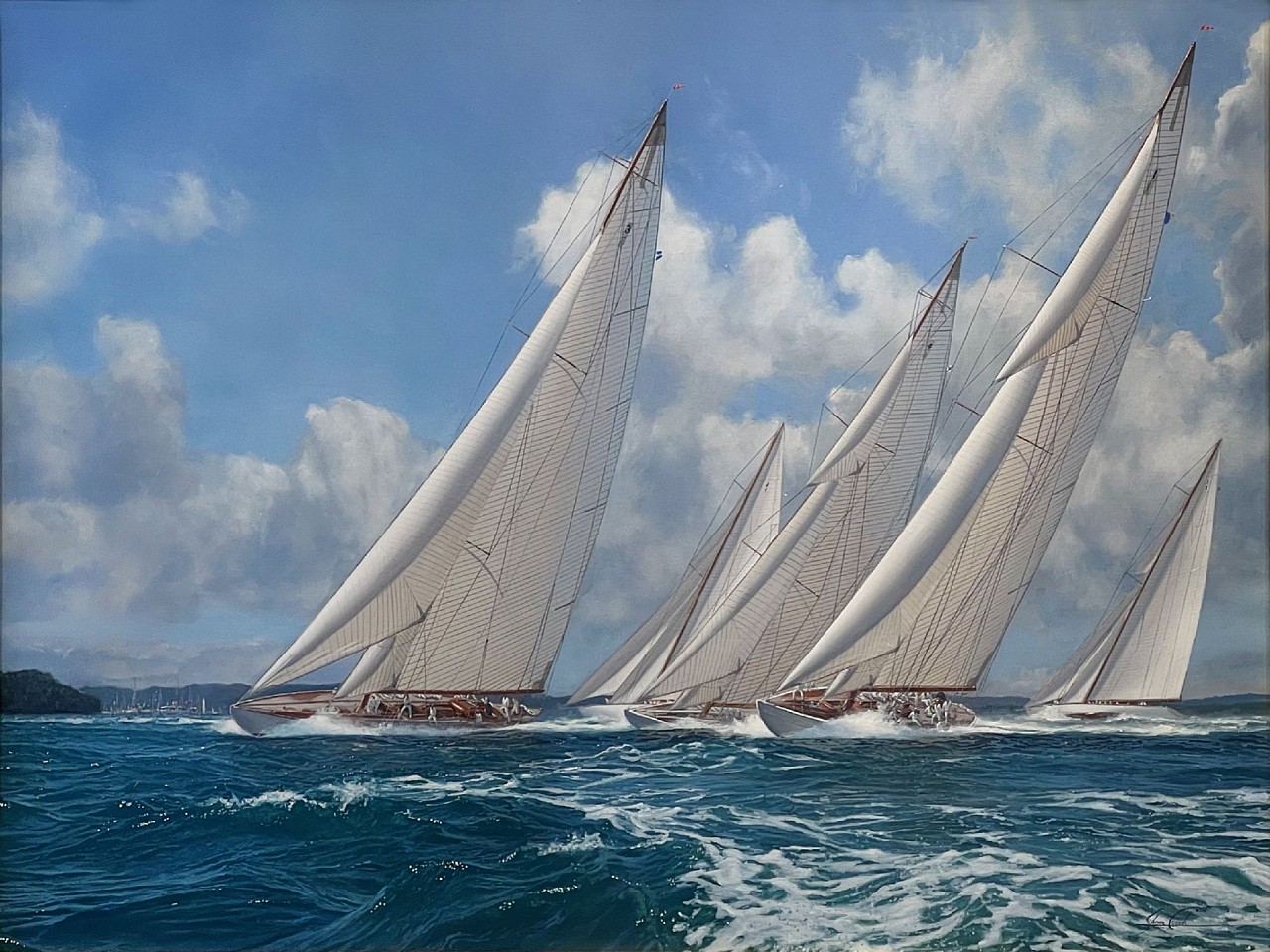 Shane Couch, New York Yacht Club, Annual Regatta, June 12th 1930, 2026
oil on canvas, 30 x 40 in. (76.2 x 101.6 cm)
SC260801