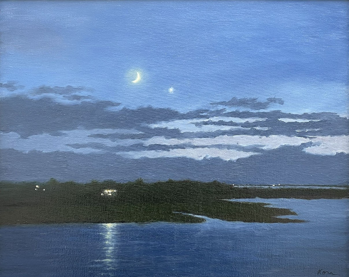 Marla Korr, The Moon and Venus, 2026
oil on linen, 16 x 20 in. (40.6 x 50.8 cm)
MK260903