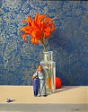 David Henry, Daylily, Mandarin and Mudman
2026, oil on birch panel
